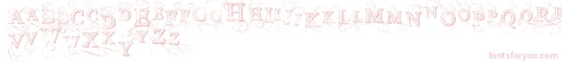 VtksSimplexBeauty2 Font – Pink Fonts on White Background