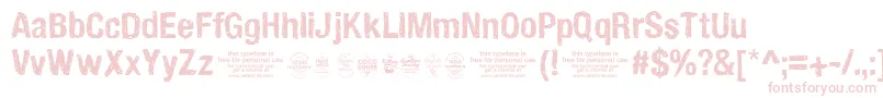 Handveticatrial Font – Pink Fonts on White Background