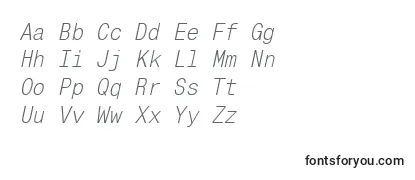 MonocondensedcItalic Font