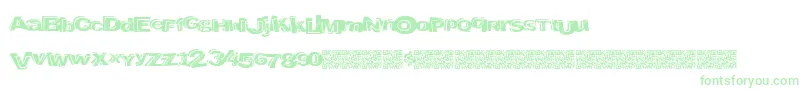 Liquorbank Font – Green Fonts on White Background