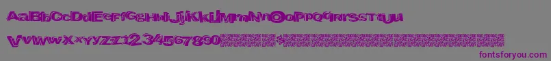 Liquorbank Font – Purple Fonts on Gray Background