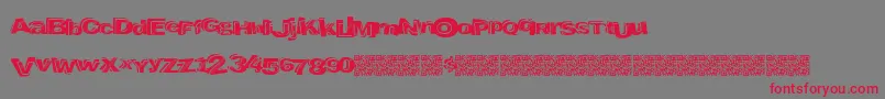 Liquorbank Font – Red Fonts on Gray Background