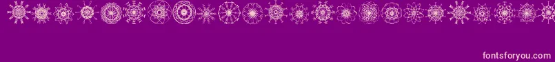 Mandalesque Font – Pink Fonts on Purple Background