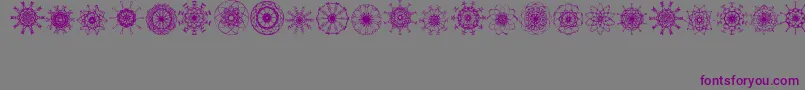 Mandalesque Font – Purple Fonts on Gray Background