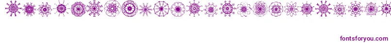 Шрифт Mandalesque – фиолетовые шрифты