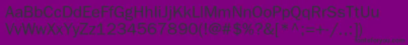 Bloknotc-fontti – mustat fontit violetilla taustalla