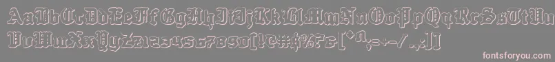 Questknight3D Font – Pink Fonts on Gray Background