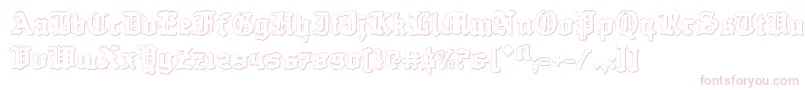 Questknight3D Font – Pink Fonts on White Background