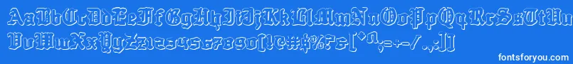 Questknight3D Font – White Fonts on Blue Background