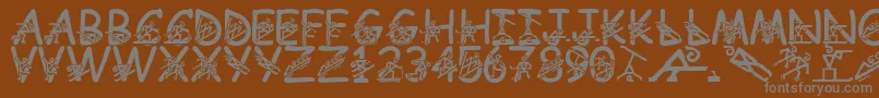 More about LmsLightingTheFireWithin Font LmsLightingTheFireWithin Font – Gray Fonts on Brown Background
