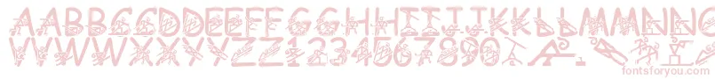 LmsLightingTheFireWithin Font – Pink Fonts on White Background