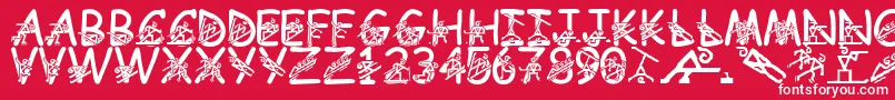 LmsLightingTheFireWithin Font – White Fonts on Red Background