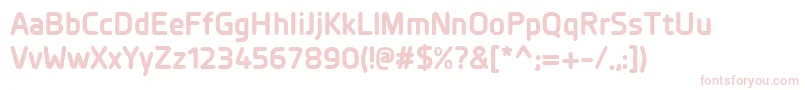 PlanerBold Font – Pink Fonts on White Background