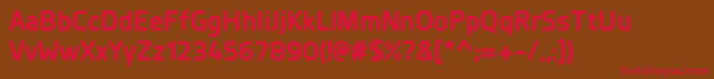 PlanerBold Font – Red Fonts on Brown Background