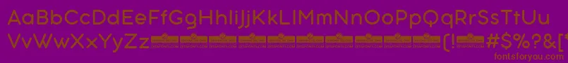 AristotelicaTextRegularTrial Font – Brown Fonts on Purple Background