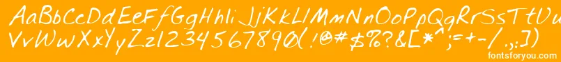 More about SpearRegular Font SpearRegular Font – White Fonts on Orange Background