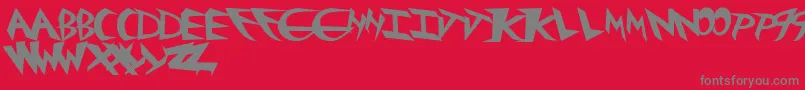 fuente Rockster – Fuentes Grises Sobre Fondo Rojo