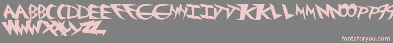 fuente Rockster – Fuentes Rosadas Sobre Fondo Gris