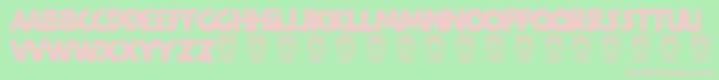 GloryUnited Font – Pink Fonts on Green Background