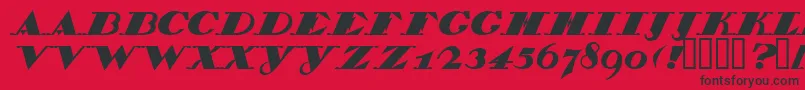 BelukhaCapital Font – Black Fonts on Red Background