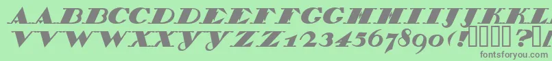 BelukhaCapital Font – Gray Fonts on Green Background