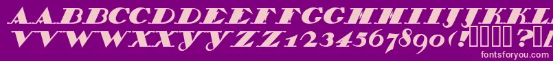 BelukhaCapital Font – Pink Fonts on Purple Background