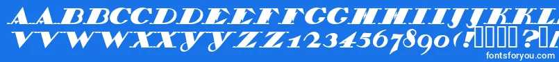 Lisätietoja BelukhaCapital-fontista BelukhaCapital-fontti – valkoiset fontit sinisellä taustalla