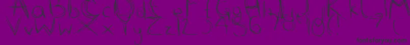 ScribbleScratch Font – Black Fonts on Purple Background