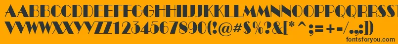 ABenttitulnr Font – Black Fonts on Orange Background