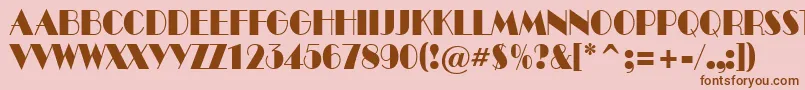 ABenttitulnr Font – Brown Fonts on Pink Background