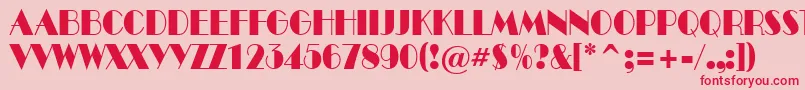 ABenttitulnr Font – Red Fonts on Pink Background