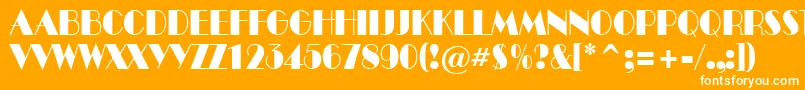 ABenttitulnr Font – White Fonts on Orange Background