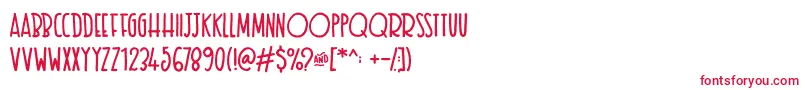 フォントTexastoast – 赤い文字