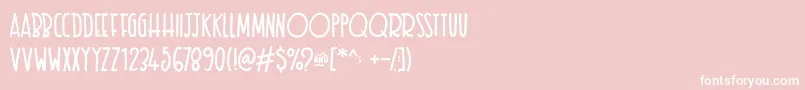 Texastoast Font – White Fonts on Pink Background