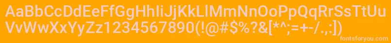 Classiccobrahalf Font – Pink Fonts on Orange Background