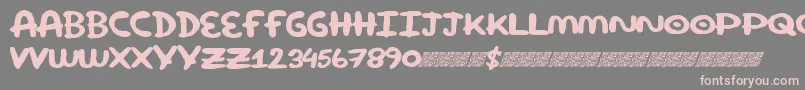 Шрифт Superround – розовые шрифты на сером фоне