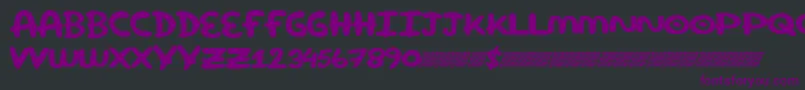 Superround Font – Purple Fonts on Black Background