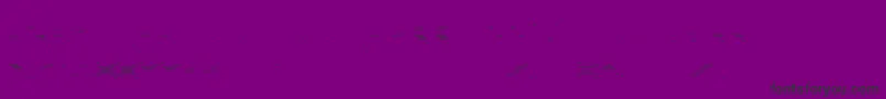 Fonte VerminVibesOutOfInk – fontes pretas em um fundo violeta