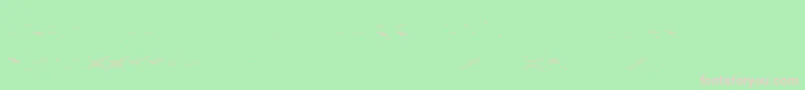 フォントVerminVibesOutOfInk – 緑の背景にピンクのフォント