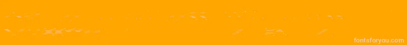 VerminVibesOutOfInk-Schriftart – Rosa Schriften auf orangefarbenem Hintergrund