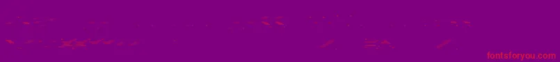 VerminVibesOutOfInk-Schriftart – Rote Schriften auf violettem Hintergrund