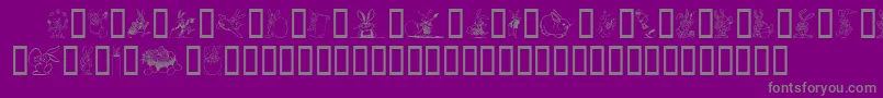 Подробнее о шрифте Easter Шрифт Easter – серые шрифты на фиолетовом фоне