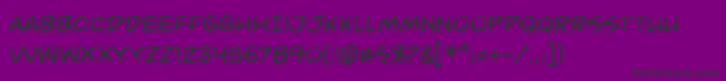 Police Unmasked – polices noires sur fond violet