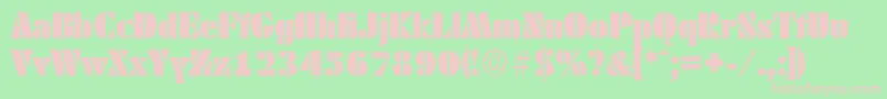 Подробнее о шрифте DekoblackserialRegular Шрифт DekoblackserialRegular – розовые шрифты на зелёном фоне
