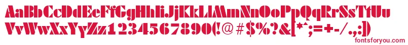 DekoblackserialRegular Font – Red Fonts