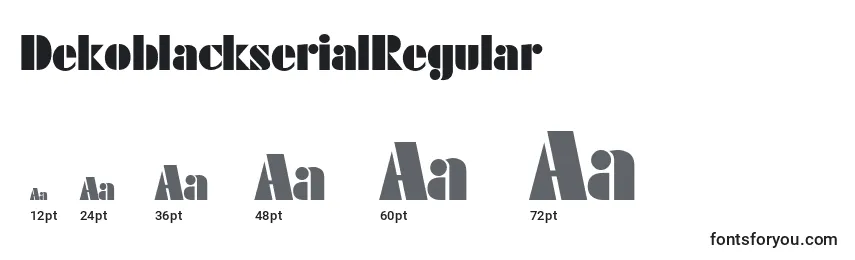 DekoblackserialRegular Font Sizes