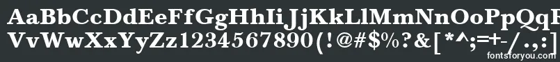 BaskervilleA.ZPsBold Font – White Fonts on Black Background