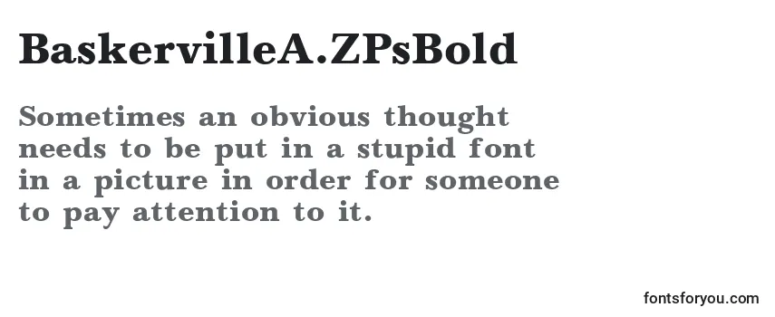 BaskervilleA.ZPsBold Font