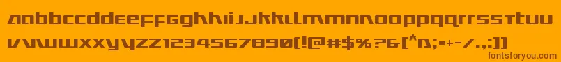 Ultramarines Font – Brown Fonts on Orange Background