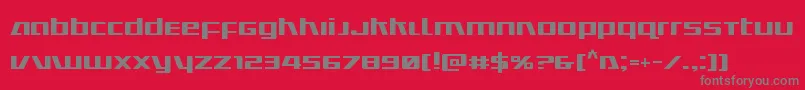 Ultramarines Font – Gray Fonts on Red Background